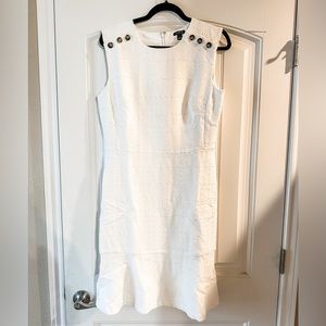 Ann Taylor White Linen Dress